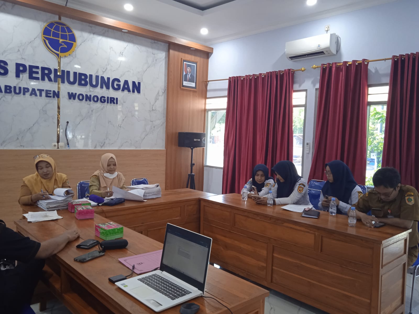 Komitmen Tertib Arsip Berkelanjutan, Dinas Kearsipan dan Perpustakaan Kabupaten Wonogiri Verifikasi Arsip Usul Musnah Dinas Perhubungan