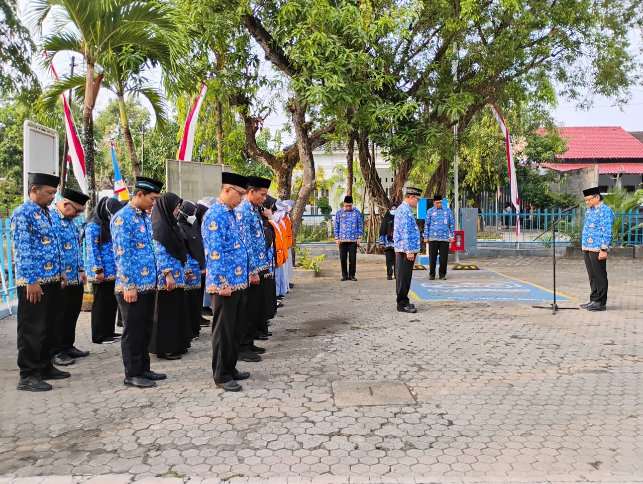 Dinas Kearsipan dan Perpustakaan Kabupaten Wonogiri Laksanakan Upacara HUT ke-81 Kemerdekaan RI