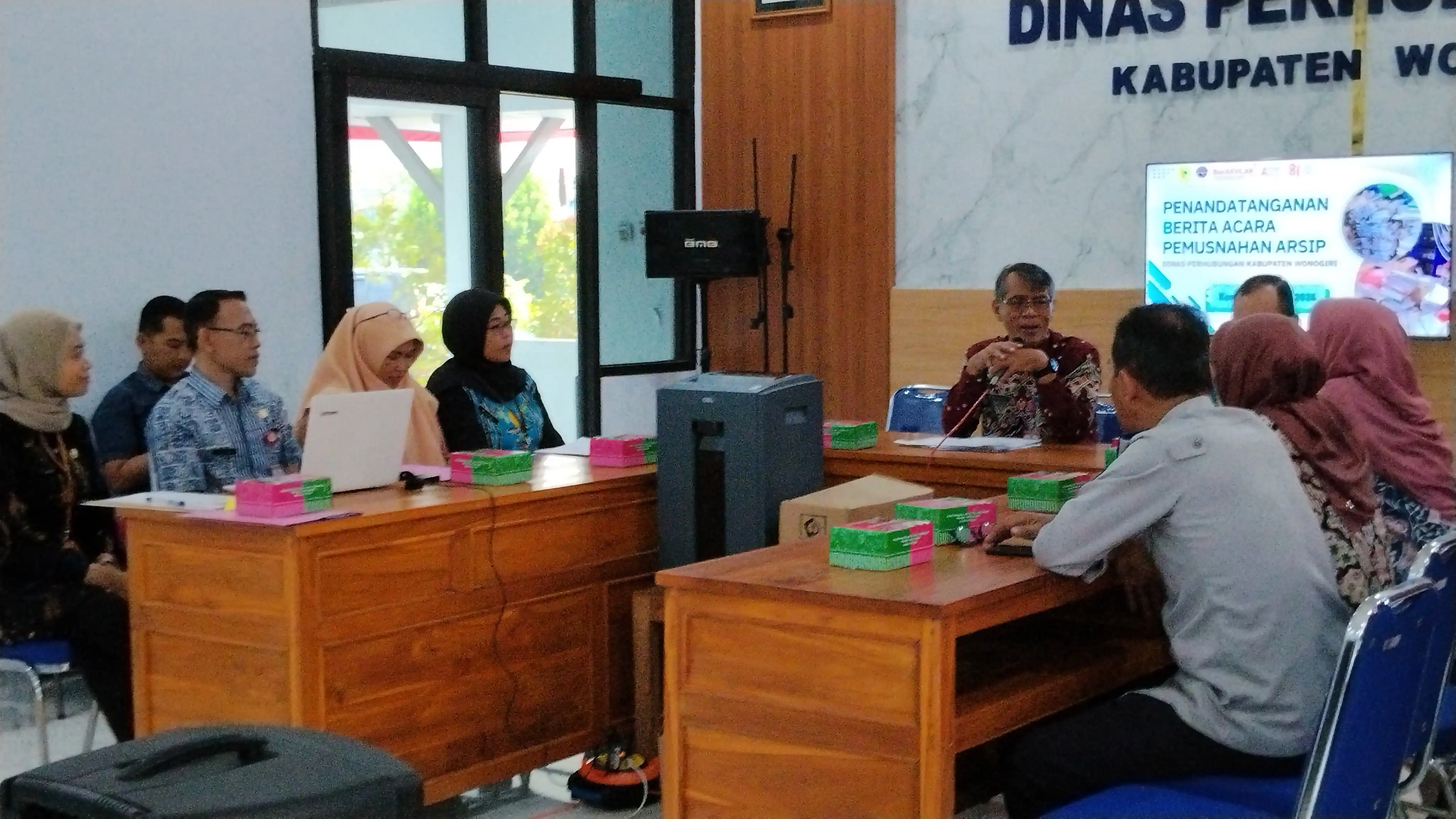 Pemusnahan Arsip Dinas Perhubungan Wonogiri, Langkah Nyata Mewujudkan Optimalisasi Pengelolaan Arsip