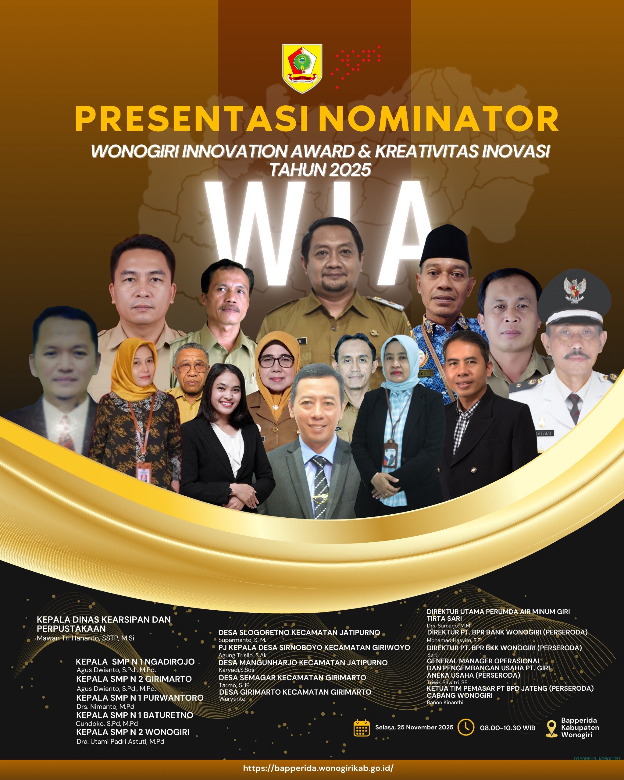 Inovasi GOKIL Dinas Kearsipan dan Perpustakaan Wonogiri Menjadi Nominator Wonogiri Innovation Award