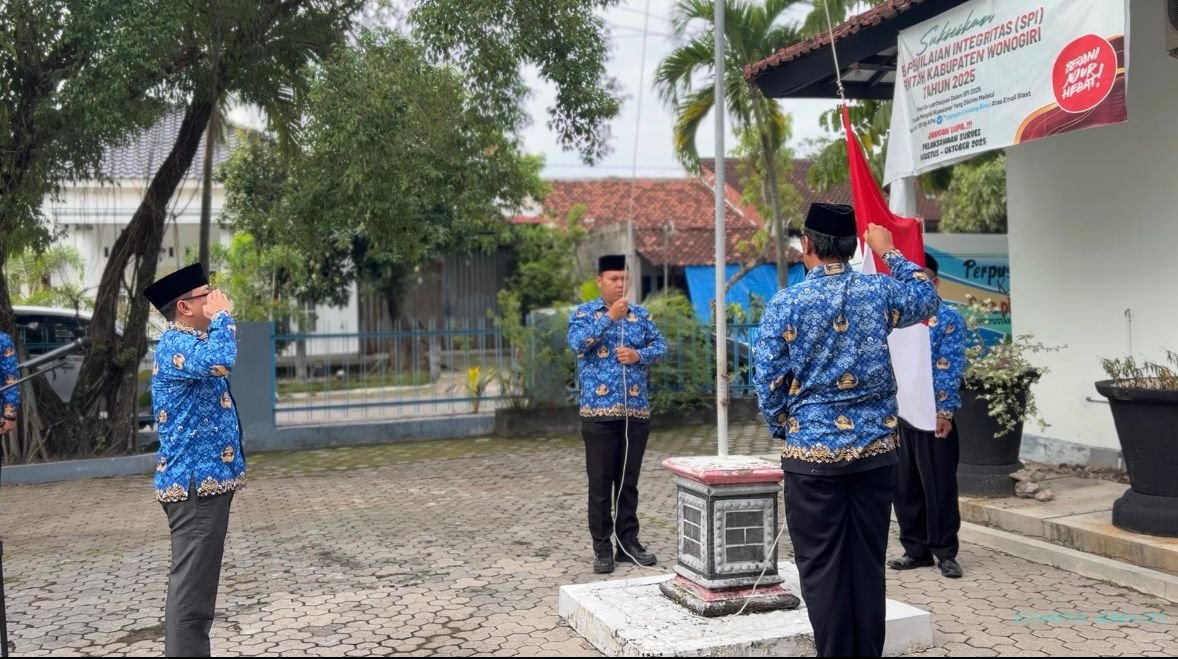 Kobarkan Semangat Pahlawan, Dinarpus Wonogiri Gelar Upacara 10 November