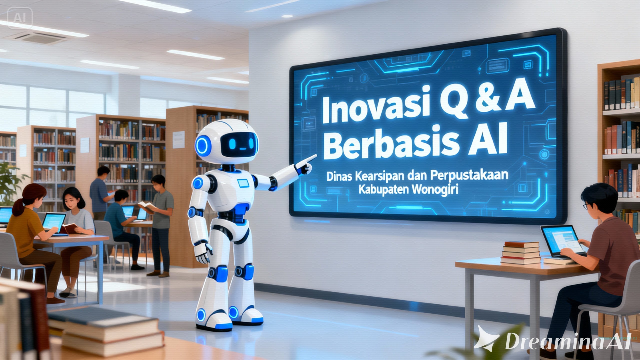 Inovasi Lagi ! Chat Bot Q dan A Berbasis AI di Portal Disarpus Wonogiri